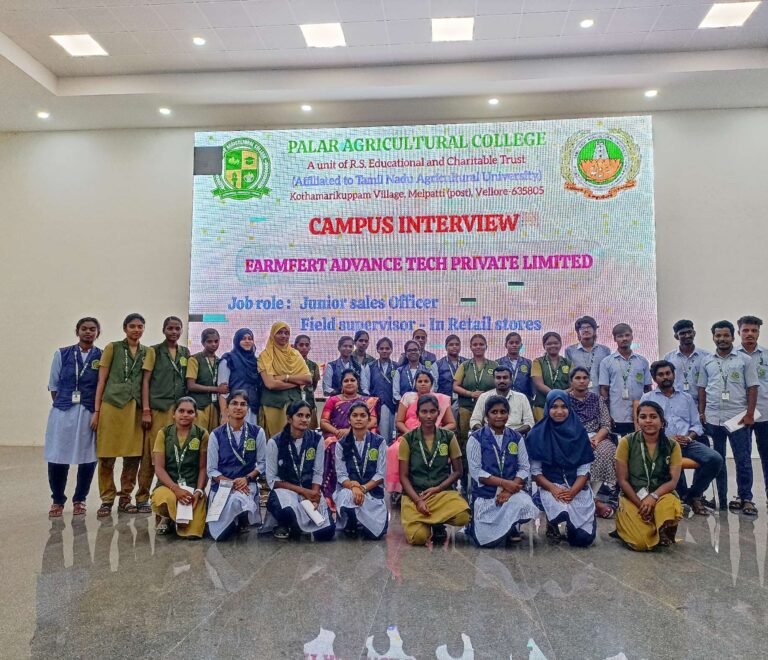 Campus Placement Drive with FarmFert Advance Tech Pvt. Ltd.