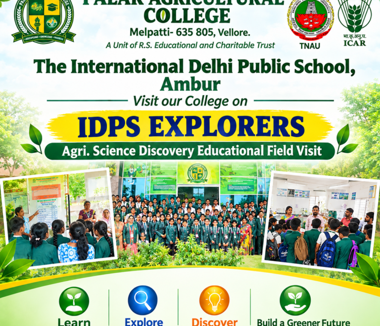 IDPS Explorers – Agri-Science Discovery and Educational Field Visit